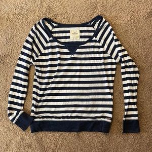 Blue and white stripped long sleeve